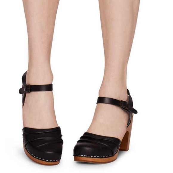 Swedish Hasbeens Wrinkled Black Sandal Best Style🌈 ♥️ - Picture 4 of 10